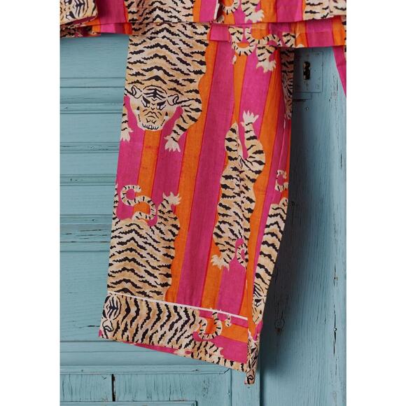 Namaste Tiger Stripe Pajamas - Picture 3 of 4
